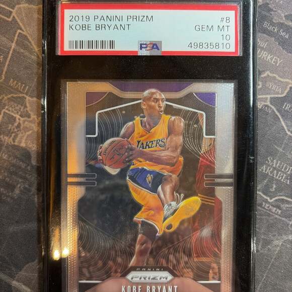 2019-20 Kobe Bryant Panini Prizm Red White Blue #8 PSA 10 Gem Mint